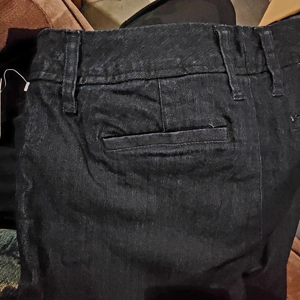 NWT St. John's Bay Dark Was Denim Secretly Slender Cropped Jeans Women's Size 4